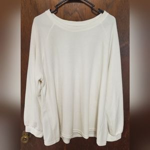 Cream long sleeve top size XXL